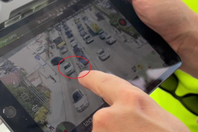 Bursa'da dron destekli 'yaya' denetimi: Yol vermeyen sürücüler teker teker tespit edildiler