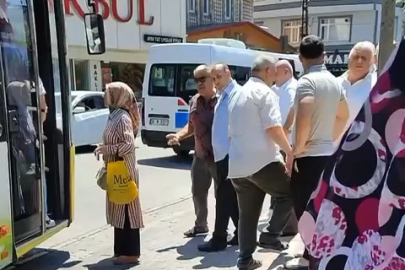 Bursa'da otobüste yolcu almama kavgası