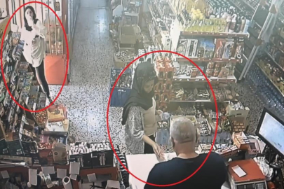 Bursa'da kadın hırsızları marketten aldıkları su ele verdi