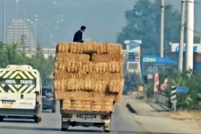 Bursa'da tehlikeli yolculuk kamerada