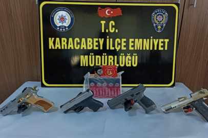 Karacabey'de şok operasyon! Silahlar ele geçirildi