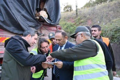 Bursa'da ormanda mobil kontrol noktalarıyla şok denetimler