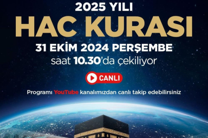 2025 yılı hac kurası yarın çekiliyor