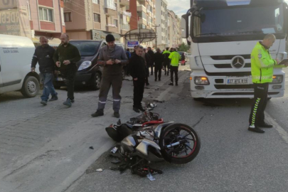 Bursa'da tek teker üzerinde gitmek isterken kaza yaptı