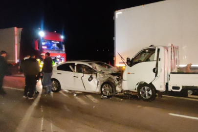 Bursa'da feci kazada polis çift ölümden döndü