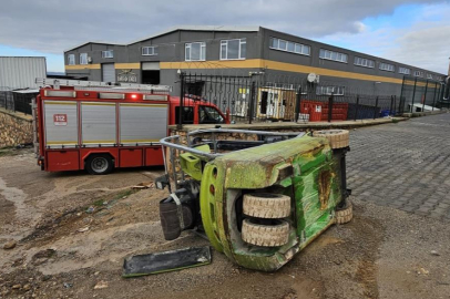 Bursa'da   forkliftin altında kalan işçi hayatını kaybetti