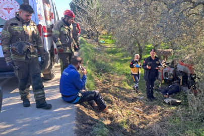 Bursa'da traktörün altında kalan sürücü hayatını kaybetti