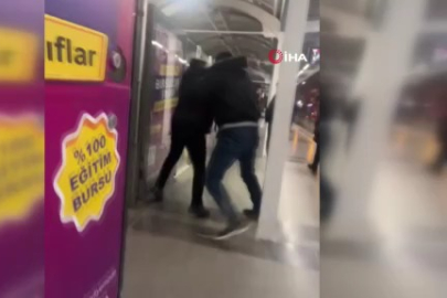 Bursa'da metro istasyonu boks ringine döndü