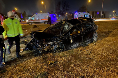 Bursa İnegöl'de korkutan kaza: 2 yaralı